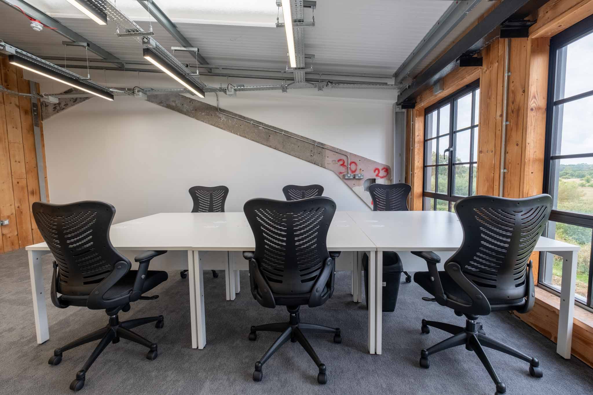 CHARONIA, SECOND FLOOR – 443 FT² 4 Baby Rafters Top Floor Office At Tannery Studios